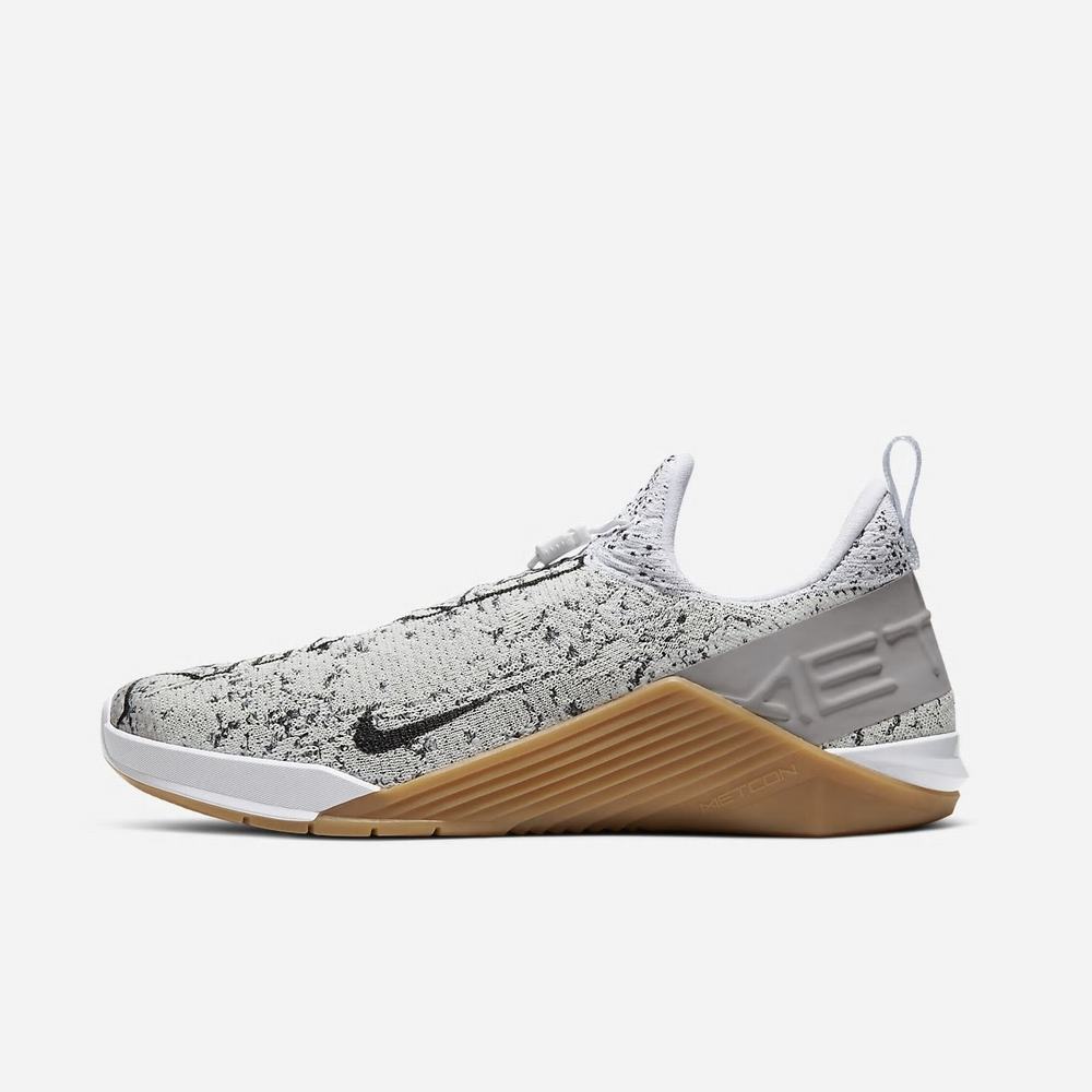 Chaussure De Crossfit Nike React Metcon Blanche 0631-458 White/Atmosphere Grey/Gum Medium Brown/Black Homme | RZZ-56409759